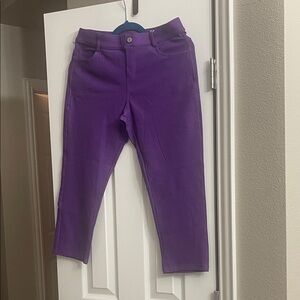 Yelete Purple Women's Stretch Jeggings